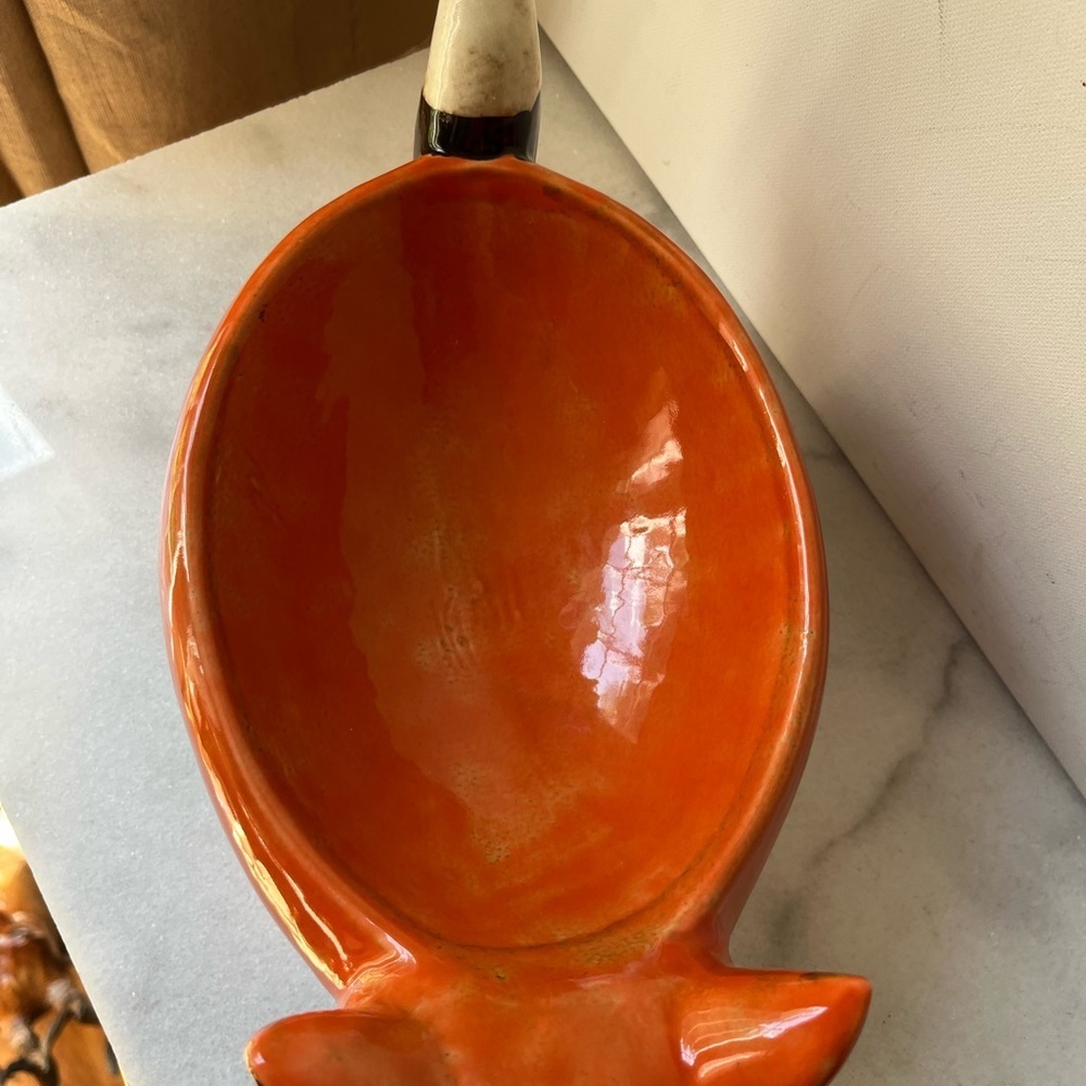 Orange Fox Ceramic Bowl by Pier 1 - Picture 10 of 14